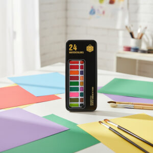 Keep Smiling Watercolor 24 color Tin Set