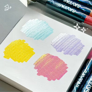Dual-Tip Glitter Marker 12-Color Set